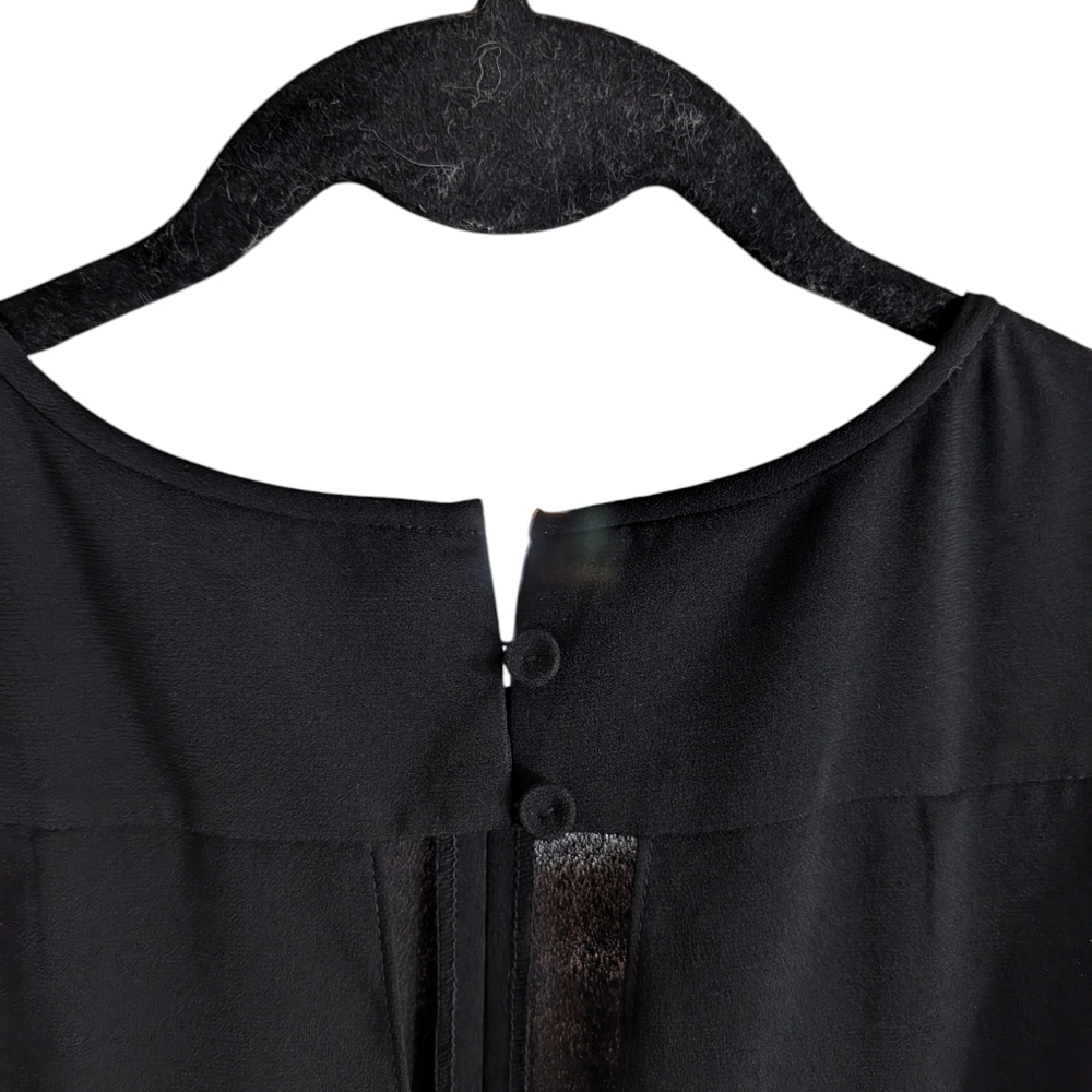 BCBGMAXAZRIA Mirabella Black Jumpsuit NWT Sequin Side Panels Sleeveless Size L - Picture 9 of 16